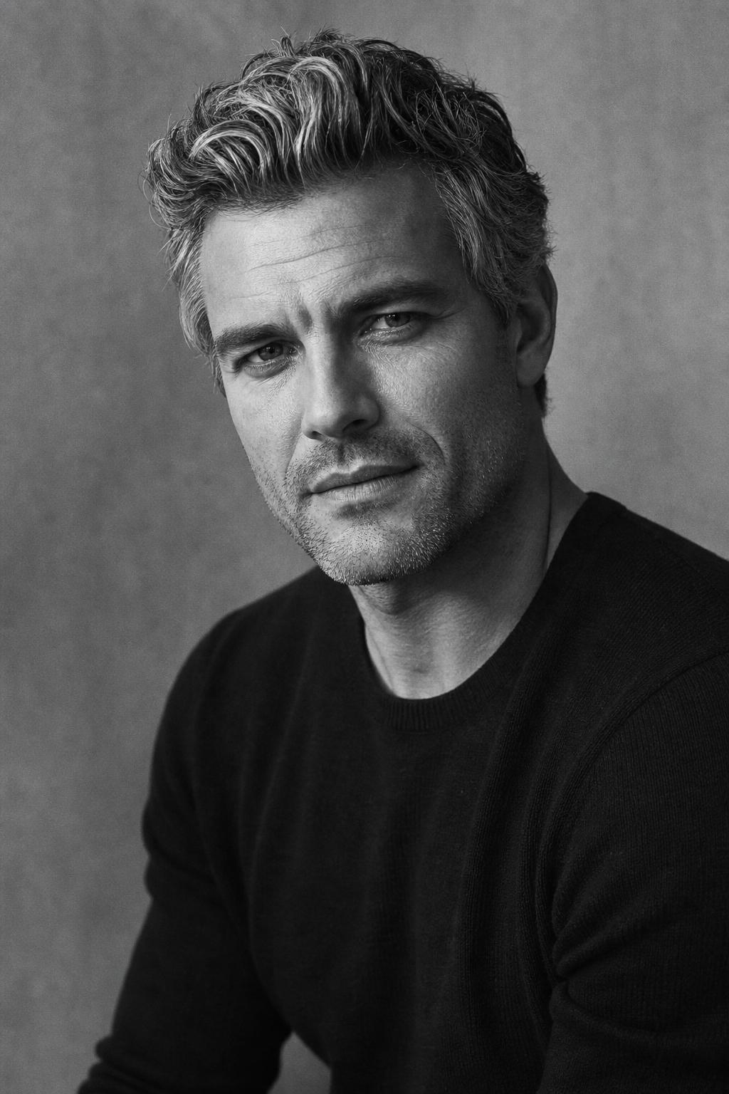 Portrait of a man in his forties looking directly at the camera